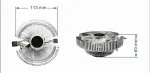 GEMBIRD Huracan 9cm 55W 4-pin blue LED