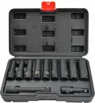 AWTOOLS ZESTAW NASADEK UDAROWYCH 1/2" 11cz./8-21mm/ DŁUGIE BLACK LINE