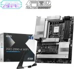 Emaplaat Msi PRO Z890-A WIFI | Processor family Intel | Processor socket LGA1851 | DDR5 UDIMM | Supported hard disk drive interfaces SATA, M.2 | Number of SATA connectors 4