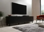 Cama MEBLE RTV cabinet ETNA 200x42x52 matte black