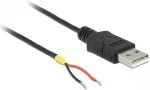 DELOCK Kabel USB 2.0 Typ-A Stecker > 2 x offene Kabelenden Strom 1,5 m Raspberry Pi