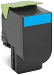 Tooner LEXMARK 802HC toner cartridge 1 pc(s) Original Cyan