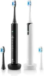 Hambahari ETA Set of Electric Toothbrushes | ETA270990000 Sonetic | Rechargeable | For adults | Number of brush heads included 4 | Number of teeth brushing modes 5 | Black/White