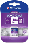 M&auml;lukaart VERBATIM SDXC Card 128GB Class 10 44025