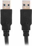 Lanberg USB-A M/M 3.0 Kabel 0,5m schwarz