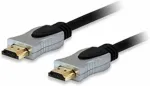 EQUIP HDMI HS Ethernet 2.0 18Gb Alu. 4K/60Hz 5.00m schwarz Polybeutel