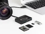 Kaardilugeja Delock Card Reader f&uuml;r XQD / SD / Micro SD Speicherkarten + USB Typ-A Port