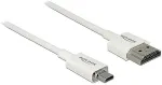DeLOCK Kabel High Speed HDMI mit Ethernet - HDMI-A Stecker > HDMI Micro-D Stecker 3D 4K 0,5 m Slim High Quality
