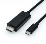 ROLINE USB Typ C - HDMI Adapterkabel, ST/ST, 1 m
