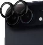 PANZERGLASS Hoops | Camera Lens | Apple | iPhone Duo | Metal/Silicone | Black