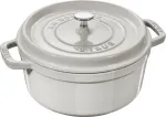STAUB La Cocotte 24cm round, White Truffle, Cast Iron