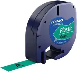 DYMO LetraTAG plasttejp, gr&ouml;n, 12mm, 4m (91224)
