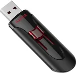 M&auml;lukaart SANDISK UFM 128GB USB CRUZER GLIDE 3.0 USB flash drive USB Type-A 3.2 Gen 1 (3.1 Gen 1) Black, Red