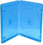Toorikud MEDIARANGE BD-Leerh&uuml;lle f&uuml;r 2 Discs 11mm blau 50erBox