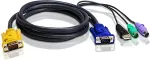 Aten 2L-5303UP - Tastatur- / Video- / Maus- / USB-Kabel - 18-polig SPHD (M) - USB Typ A, 4-polig, PS/2, 6-polig, HD-15 (M) - 3 m (2L-5303UP)