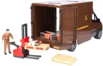 Bruder MB Sprinter UPS with driver and accessories, model vehicle (brown)