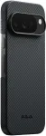 Pitaka Kaitse&uuml;mbris Ultra-Slim, Google Pixel 10 Pro XL, must/hall, &uuml;li&otilde;huke, Qi2/MagSafe &uuml;hilduv,