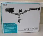 Digitus SALE OUT. Triple monitor mount, 3x 27", 3x 6 kg | Digitus Desk Mount | Triple Monitor Gas Spring Mount DA-90363 | Adjustable Height, Tilt, Swivel | 15-27 " | Maximum weight (capacity) 3x6 kg | DAMAGED PACKAGING | Silver