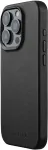Mujjo Kaitse&uuml;mbris Apple iPhone 15 Pro, must, MagSafe, naturaalsest nahast,