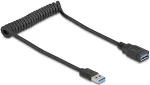 DELOCK USB 5 Gbps Spiralkabel Typ-A Stecker zu Typ-A Buchse