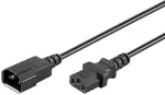 Goobay Str&oslash;m IEC 60320 C14 Str&oslash;m IEC 60320 C13 Sort 3m Forl&aelig;ngerkabel til str&oslash;m