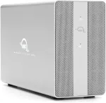 OWC Mercury Elite Pro Dual with 3-Port USB Hub, Drive Enclosure (silver, USB 10Gb/s External Storage Solution)