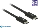DELOCK - Thunderbolt-Kabel - USB Typ C (M) bis USB Typ C (M) - 20 V - 5 A - 1.5 m - 4K Unterst&uuml;tzung - Schwarz (84846)