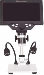 W-STAR Digital Microscope LCD 7&rdquo;, DM1200xLCD illumination, stand, black, CZ menu