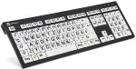 Klaviatuur Logickeyboard XL Print NERO - Tastatur - German QWERTZ - Schwarz auf Wei&szlig; (LKB-LPBW-BJPU-DE)