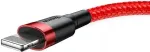 BASEUS Lightning Cafule kaabel 2.4A 0.5m Red + Red (CALKLF-A09)