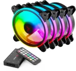 Savio FAN-01 4-pack 120mm ARGB fan including controller and remote control