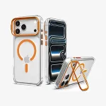 SPIGEN Ultra Hybrid Optik S (Mag Fit) mobile phone case 16 cm (6.3") Cover Transparent, Orange