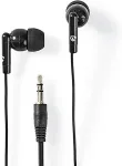 Nedis HPWD1000BK headphones/headset Wired In-ear Calls/Music Black