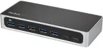 StarTech.com 7 Port USB C Hub with Fast Charge Port - USB-C to 5x USB-A 2x USB-C (USB 3.0 SuperSpeed 5Gbps) - Self Powered USB 3.2 Gen 1 Type-C Hub w/ Power Adapter - Desktop/Laptop Hub