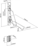 Maclean Wall-Mounted Bicycle Rack, 35kg max, MC-471
