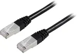 Deltaco U/UTP Cat6 patch kaabel 05m 250MHz Deltasertifitseeritud LSZH must