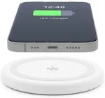 Puro PUFCCSQI10W2WHI mobile device charger Smartphone, Smartwatch White USB Wireless charging Indoor