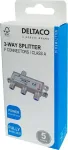 DELTACO 3-way splitter F-connectors, 1 DC pass, ClassA / R00150042