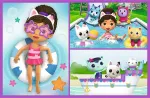 Trefl GABBY&acute;S DOLLHOUSE puslede komplekt M&auml;ngi koos Gabbyga, 2x24 osa