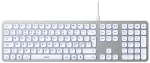 Klaviatuur DELTACO TB-904 keyboard Universal USB QWERTY Nordic White, Silver