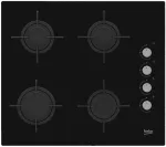 Pliidiplaat Beko HILG64120S hob Black Built-in 60 cm Gas 4 zone(s)