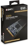 K&otilde;vaketas EMTEC SSD M.2 NVMe PCIe 3.0 X300 512GB Intern bulk