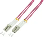 LOGILINK - Patch-Kabel - LC Multi-Mode (M) - LC Multi-Mode (M) - 20 m - Glasfaser - 50/125 Mikrometer - OM4 - halogenfrei - Erikaviolett (FP4LC20)