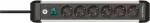Brennenstuhl Premium-Alu-Line power strip 6-way (black/silver, 3 meters, with safety switch)
