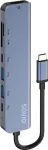 Savio AK-82 interface hub USB Type-C 5000 Mbit/s Black