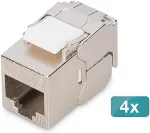 Digitus Keystone Cat6A geschirmt 4 Stk. werkzeugfr