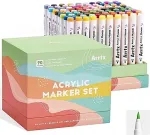 Noname Acrylic Marker Pens ARRTX 90B, 90 Colors, Landscape Colors