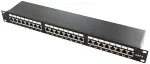 Logilink 48,30cm (19) Patch Panel Kat. 6, geschirmt, 24 Port, 1 HE 24 x RJ45 Ports, vollgeschirmt, aus Stahlblech, Kabelbe- - 1 St&uuml;ck (NP0048)