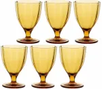 Rose&Tulipani Set of 6 Amami glasses - Amber, 300 ml