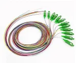 OEM SC/APC Optical pigtail 09/125 2m 12pcs colored G657A2 semi-tight sec.protection